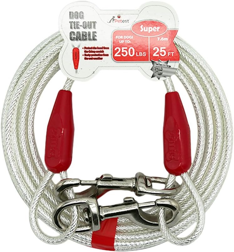 #1 Petest Reflective Tie-Out heavy duty Dog Ground Anchor and Cable