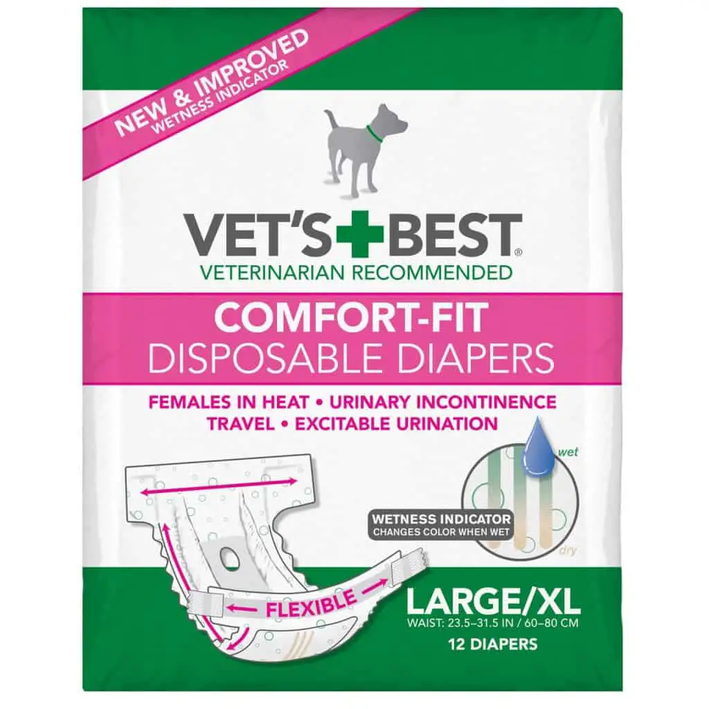 Vet's Best Comfort-Fit Disposable Female Dog Diapers