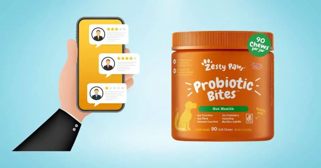 Reflecting On Customer Reviews - Zesty Paws Probiotics for Dogs Review
