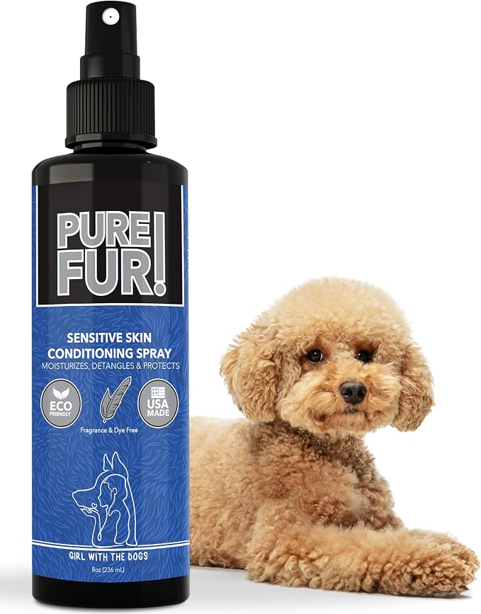 Pure Fur by Girl With The Dogs sensitive skin pet conditioning spray with shea butter