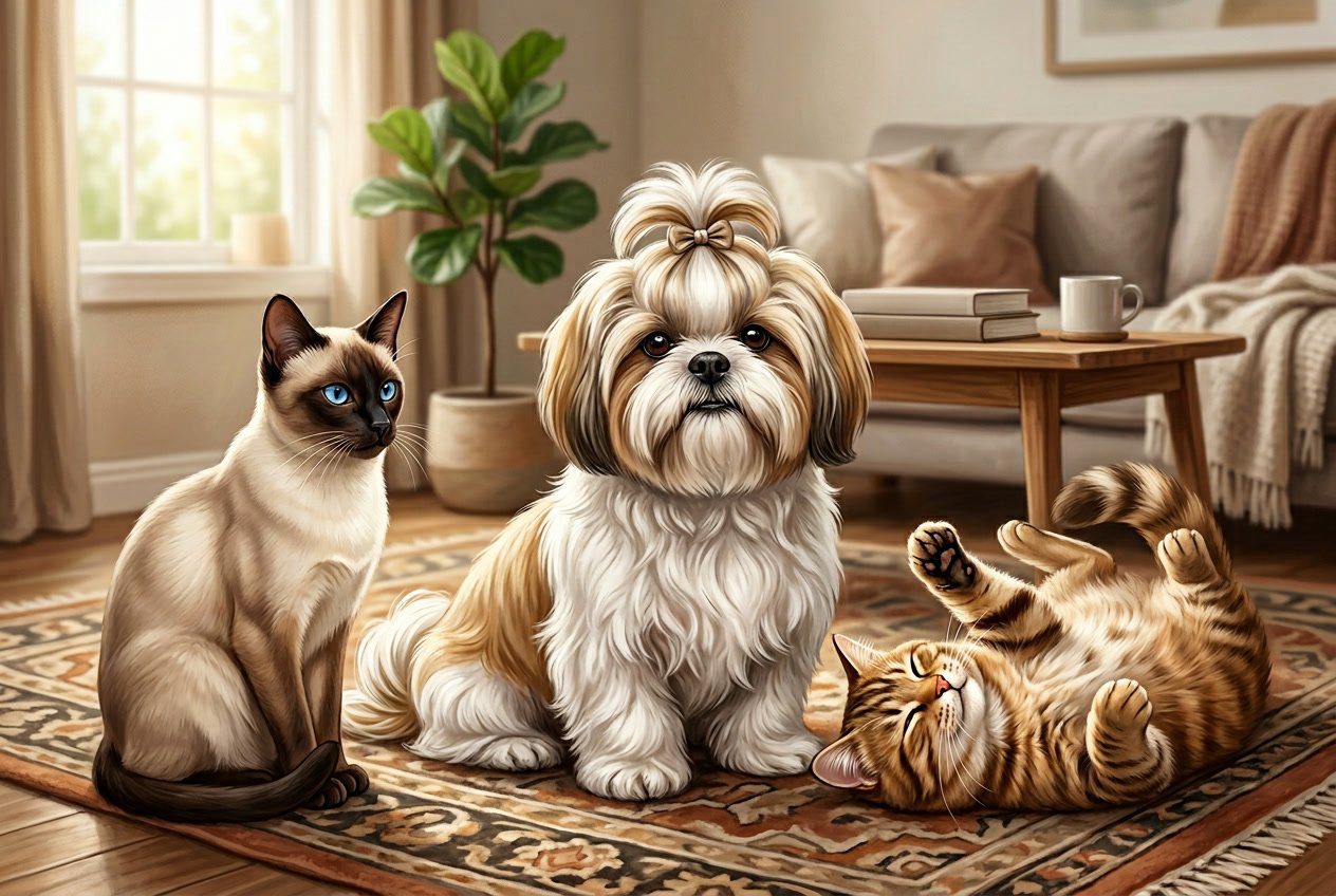 Shih Tzu Puppies: What to Expect (From a Real Owner) 8 Shih Tzu and Cats