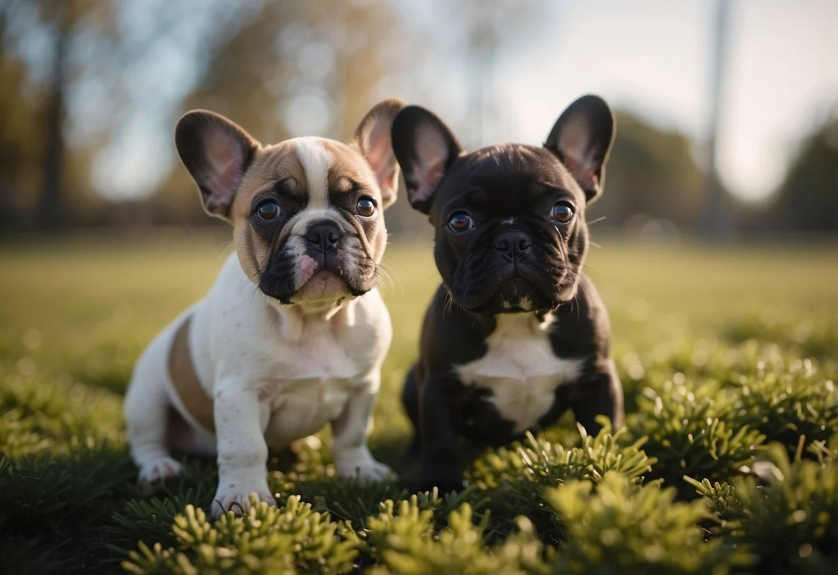 A french bulldog puppy is being monitored for exercise limits and health, with a focus on growth and development
