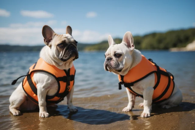 Swimming Safety for a Fluffy Frenchie